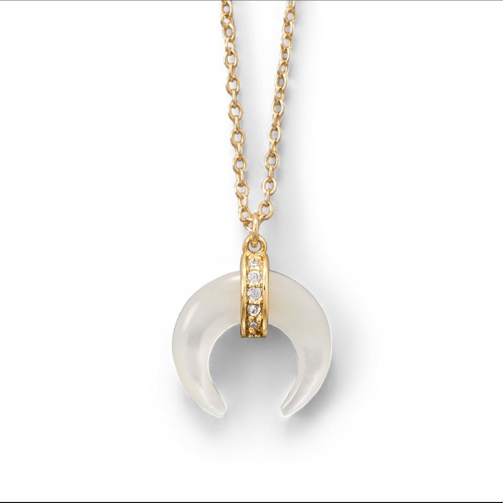 Mother of Pearl  Gold Plated Necklace
